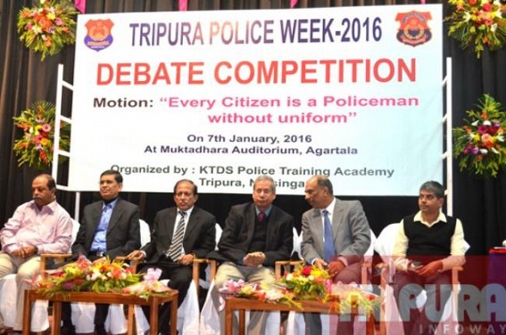 Tripura Police week: Debate competition held at Muktadhara